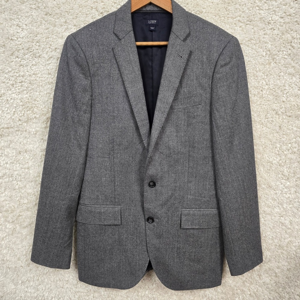 J.Crew Ludlow Jacket Men's 36R Grey Italian Wool Vitale Barberis Canonico Blazer